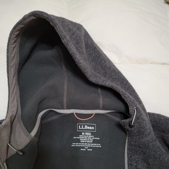 LL Bean Hoodie Charcoal Medium - Picture 4 of 4